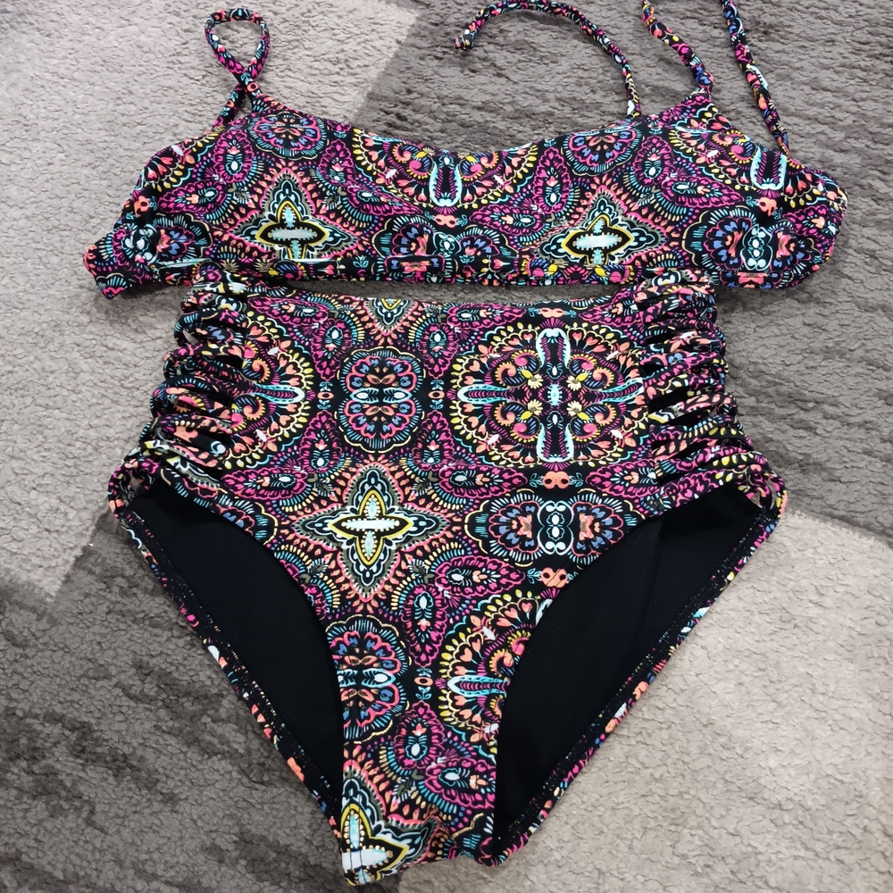Hollister Multicolor Patterned Bikini